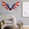 American Flag Eagle Metal Wall Art Independence Day 4th of July Patriotic Wall Sign Bald Eagle Door Hanger for Wall Front Porch Farmhouse Decor