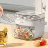 2-in-1 Ice Cube Maker & Storage Bucket Press-Release 48-Cavity Portable Ice Tray with Lid Scoop Easy-Release Ice Mold for Home Camping Party