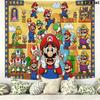 Super Bros Wall Tapestry Aesthetic Wall Hanging Printed Fabric Blanket Decorative Tapestries for Bedroom Living Room Home Decor