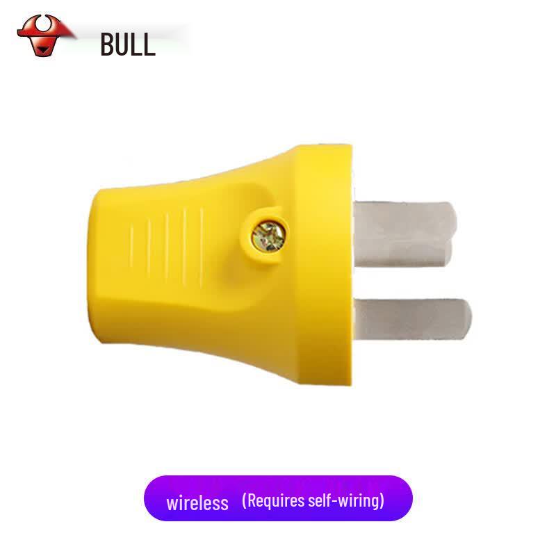 Bull 16A Unbreakable 3-Pin Power Plugs (5-Pack)