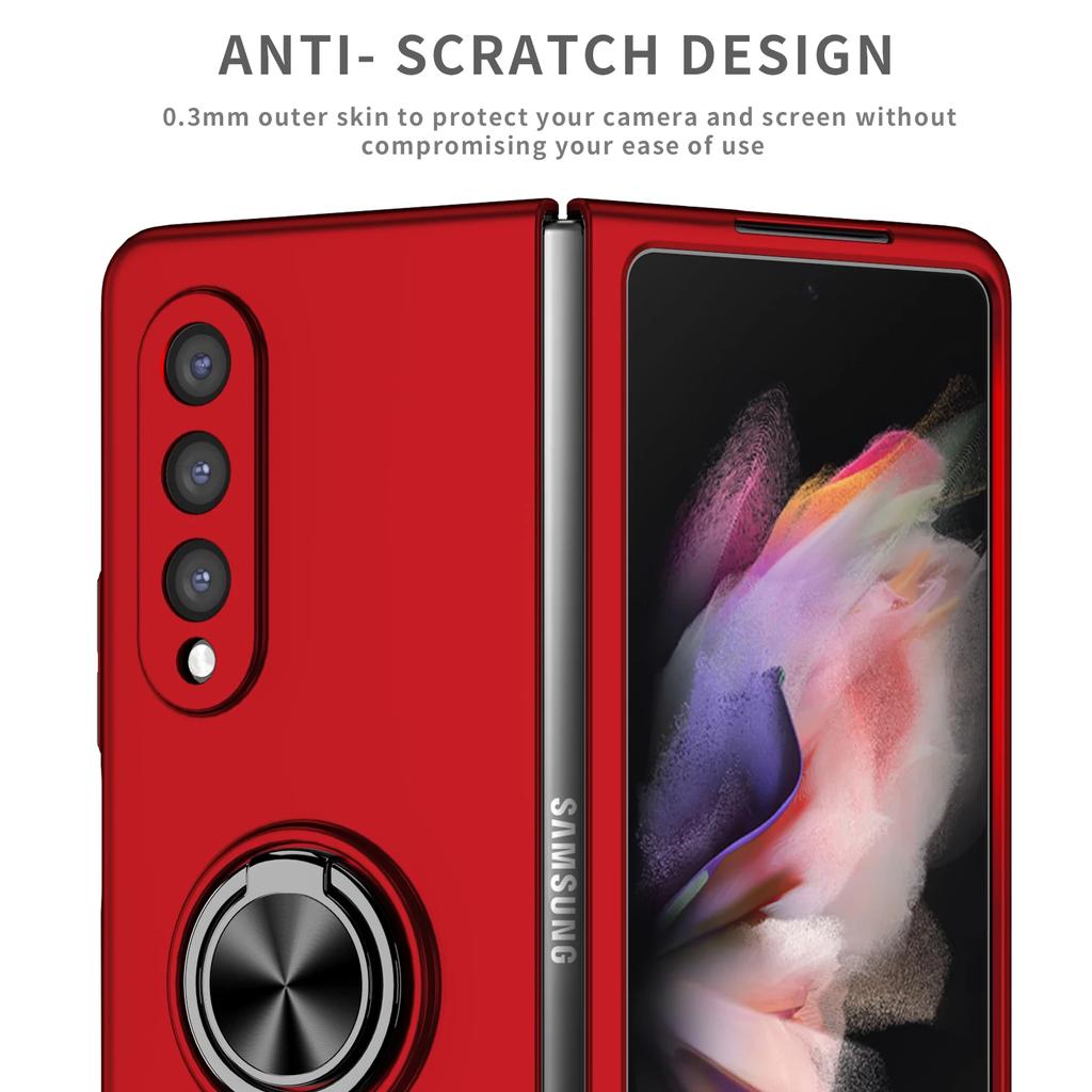 Ochronna podstawka pierścieniowa etui do Samsung Galaxy Z Fold 6 5 4 3 2 5G Antywstrząsowa dopasowana obudowa Stojak magnetyczny uchwyt