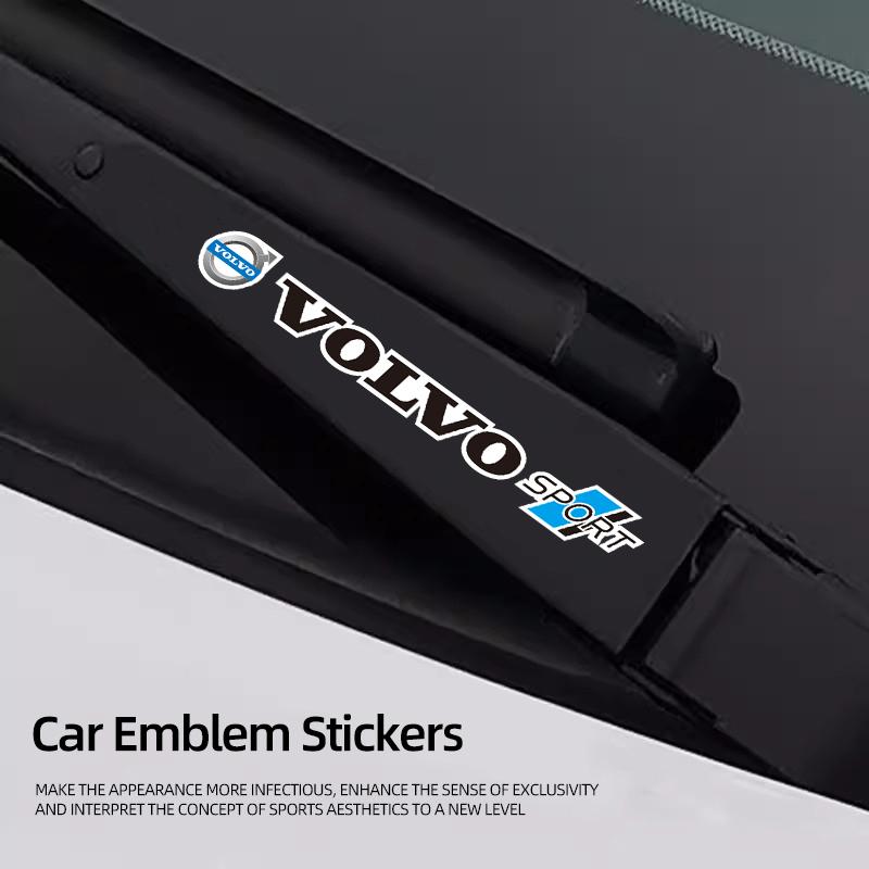 4Pcs Car Emblem Stickers Auto Logo Body Decoration Decal For Volvo ES90 EC40 EX40 EM90 XC90 V90 V60 XC60 V40 S80 S60 S90 C40 XC4