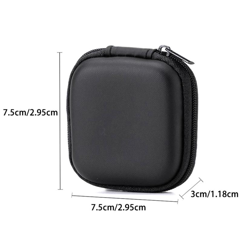 Portable Shockproof Headphone Case Earphone Bag Headset Storage Bag Hard Shell Earphone Accessories Memory Card USB Cable