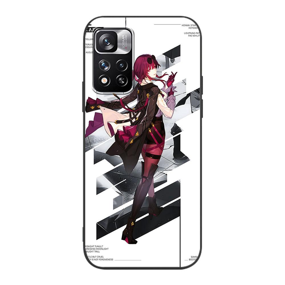 Rail Kafka Honkai Star Case for Xiaomi Redmi 10A 10C 9C 12C 9A 9i 10 12 9 Prime 9T K40 Pro Black Soft TPU Mobile Phone Bag Cover