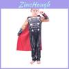 Children's Thor Costume With Printed Design Perfect For Halloween And Cosplay