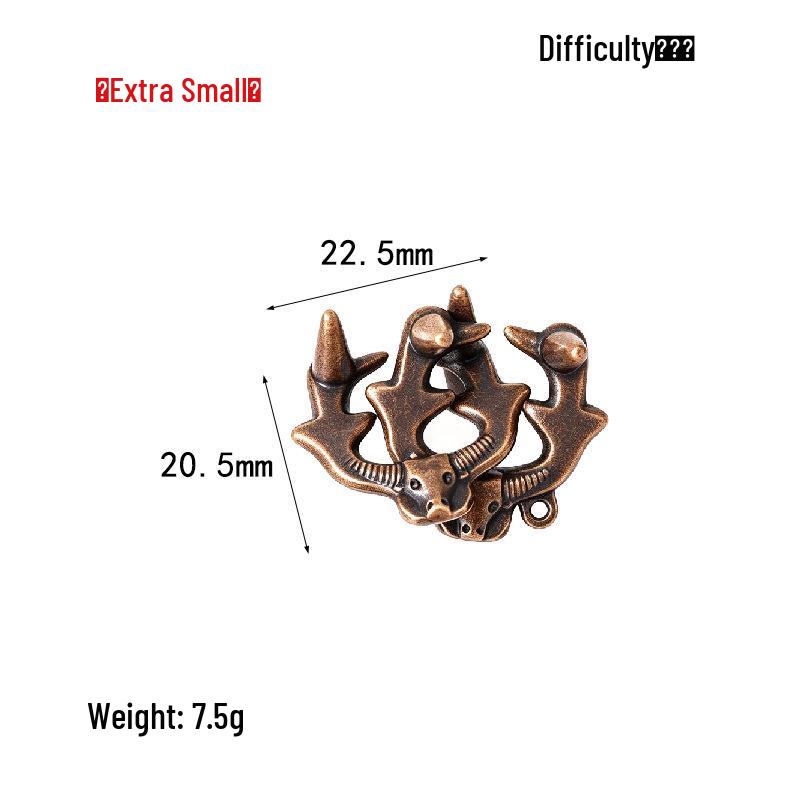 Intelligence Puzzle Zinc Alloy Disentanglement Rings - Unlock Nine Linked Rings Kongming Luban Lock Educational Toy