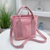 Women's Canvas Tote Bag  Handbags for Commuting Bag Pure Color Messenger Shoulder Bag Female Handbag