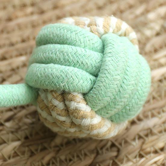 Decorative Pet Sleeping Basket Handwoven Cotton Rope Cat Bed, Scratchable Indoor Basket, Hand Woven Bed for Small Pets Breathable Round