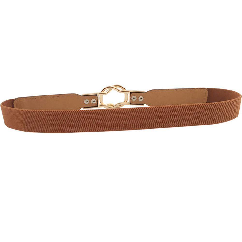 Fashion All-match Elastic Narrow Belt with Buckle