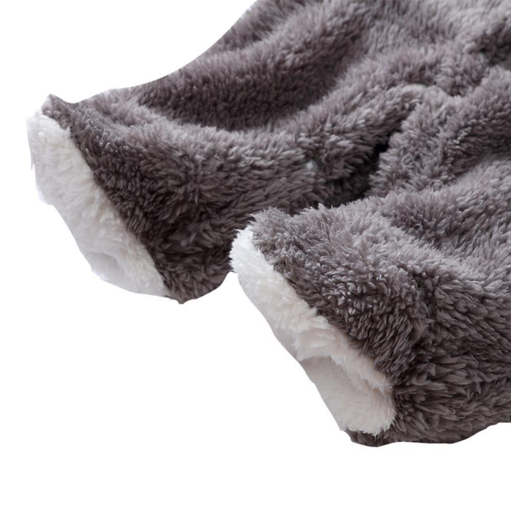 Cozy Coral Velvet Hooded Baby Romper - Warm, Cute, Long-Sleeve Jumpsuit for Autumn/Winter