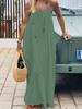 Women's Spaghetti Strap Backless Long Dress