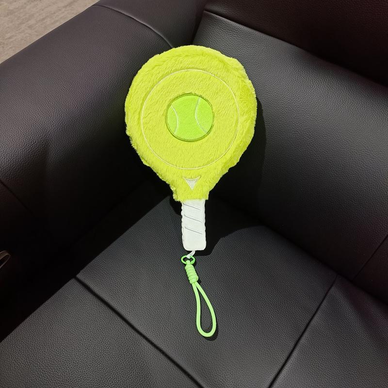 Nieuwe Kawaii Racket Pluche Speelgoed Zacht Delicaat Badminton Tennis Racket Speelgoed Grappig Hangend Decor Grappige Kinder Spel Rekwisieten 31cm x 20cm