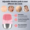 Electric Facial Cleansing Brush Silicone IPX7 Waterproof Facial Cleansing Brush Face Exfoliato Vibration Massager Deep Cleansing