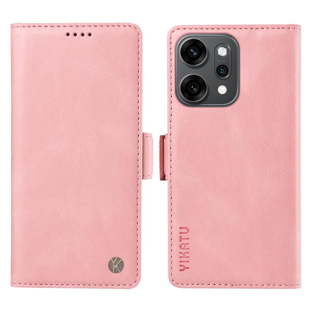 For Oppo Reno14 Pro 5G (China)/Oppo Reno14 Pro 5G (Global) Leather Case YIKATU YK-005 Skin-touch Feeling Wallet Phone Cover