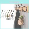 Modern Zinc Alloy Double Coat Hook For Bathroom And Closet Storage
