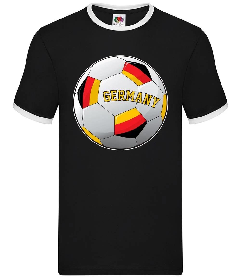 Country Football Germany Ball - Mens Ringer - German World Cup Deutschland L