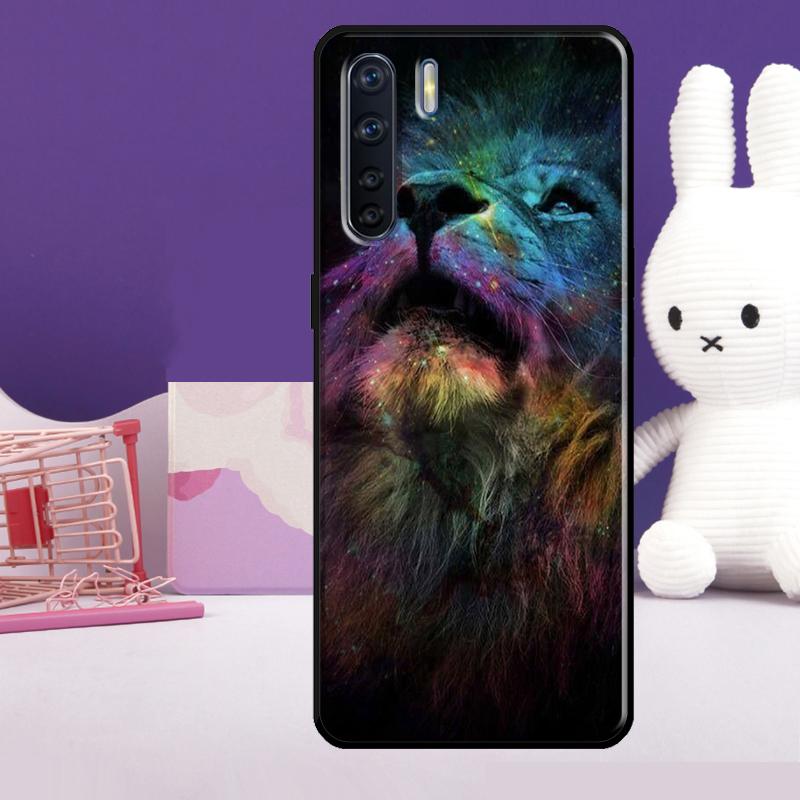 Löwe Tierhülle Für Oppo A57 A77 A76 A16 A96 A17 A18 A60 A80 A40 A38 A58 A78 A98 A94 A74 A54 A15 A5 Pro