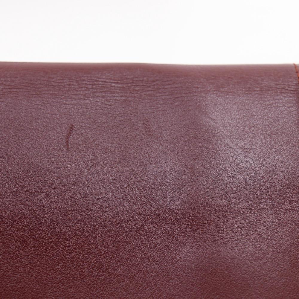 CARTIER Must Line Clutch bag Bordeaux Calfskin Women Used