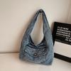 Women's Bag Shoulder Bag Underarm Bag Commuter Denim Bag