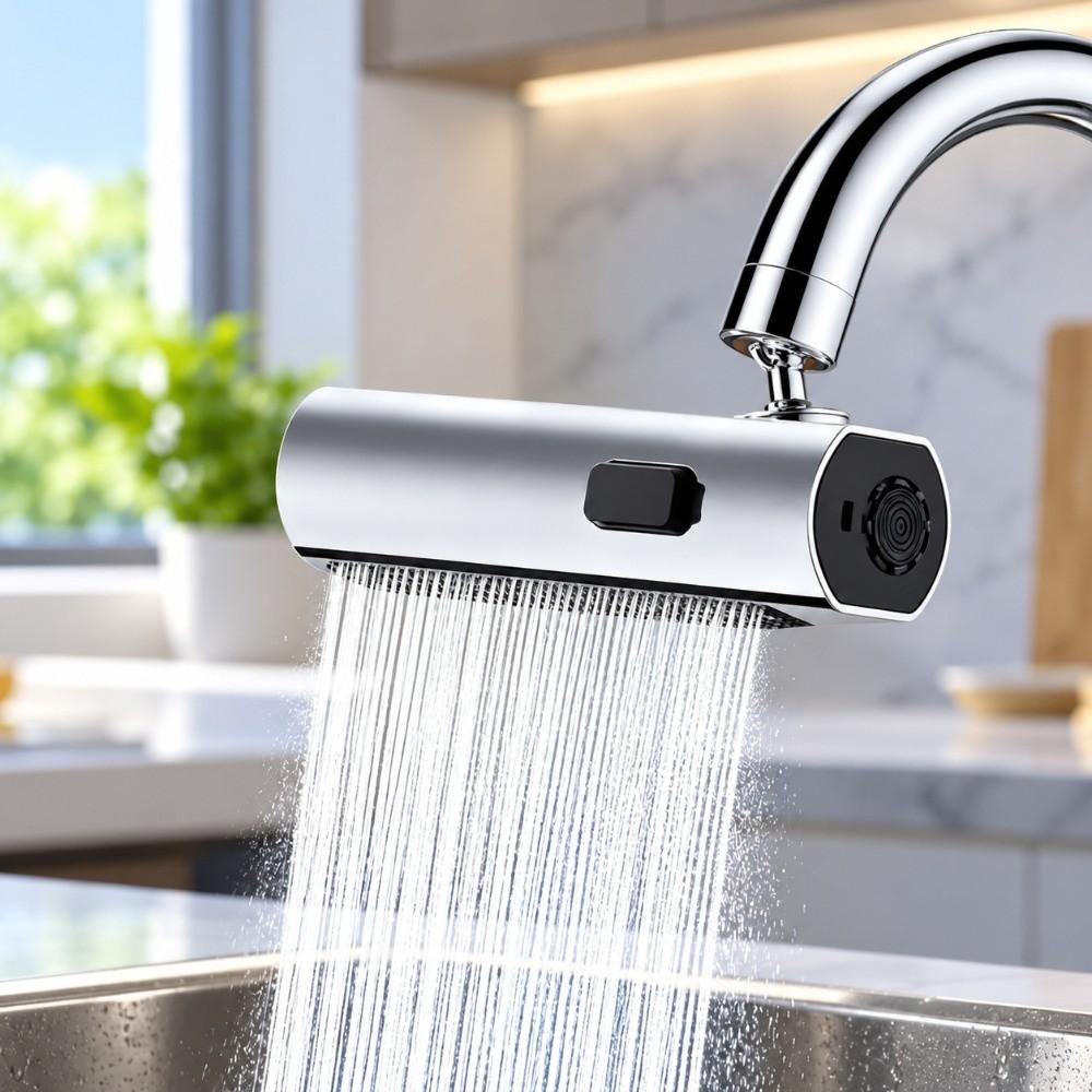 Stainless Steel Faucet Extension Head Rotatable Swivel Sink Nozzle Kitchen Sink Use
