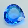 16.70 Ct Lab-Created Pear Ocean Blue Aquamarine   Loose Gemstone A++