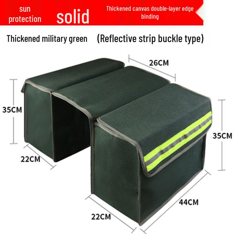 Thick Canvas Motorcycle Saddlebag & Crossbody Tool Bag