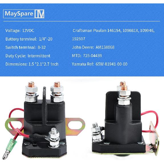 MaySpare Starter Solenoid Relay Switch Fit For Polaris Sportsman 250 300 335 400 500 600 700 ATV UTV