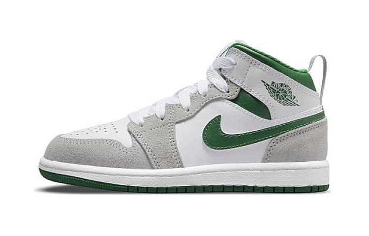 Jordan 1 Mid SE Белый Сосново-зеленый Дымчато-серый PS DC7249-103 35