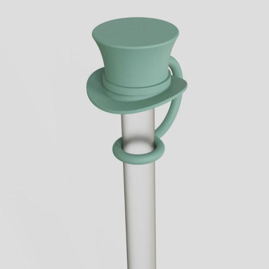 4ks Poklice na slámu Roztomilý klobouk Silikonové nástavce na slámu Prachotěsné Slaměné víko odolné proti stříkající vodě Příslušenství k láhvi na vodu