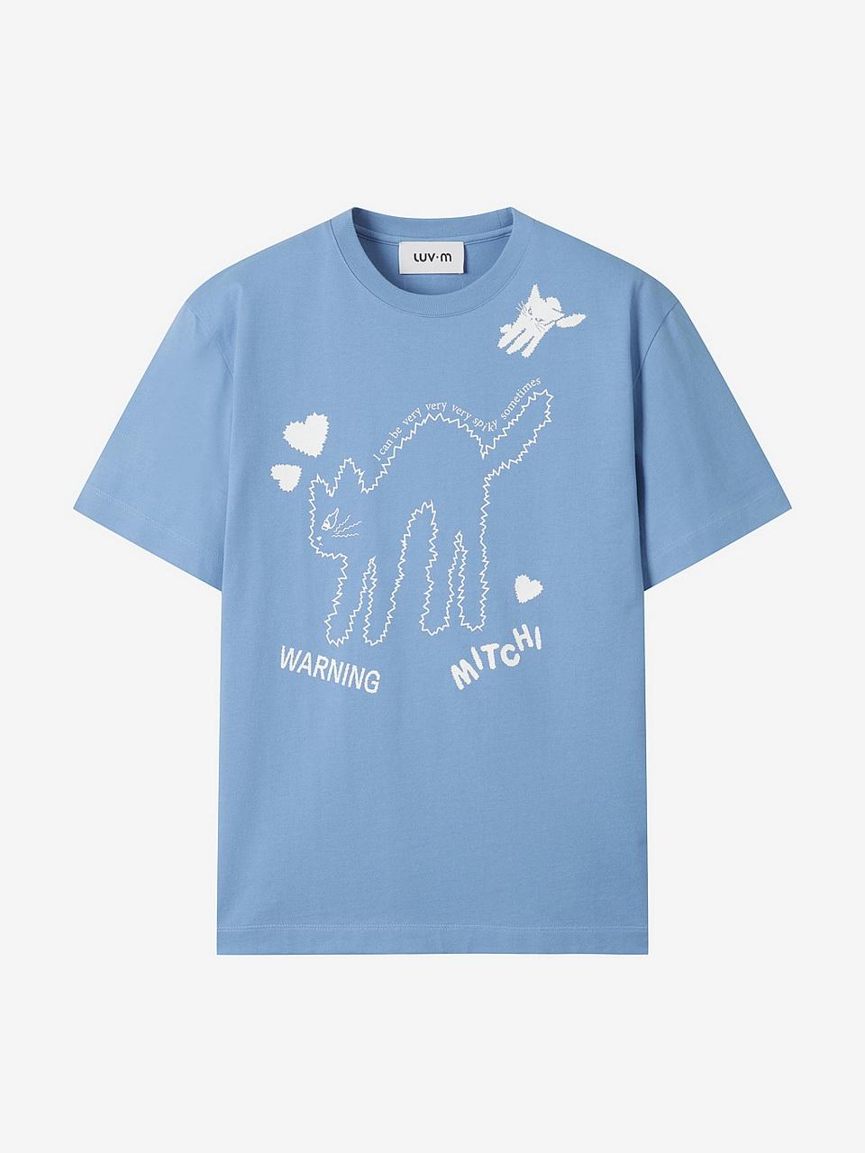 Luvm Luv Mitchi Печать Футболки_Синий Blue/M_M252Psm009_Bl1