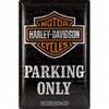 Tinning Sign Parking Only Vintage Metal Poster Retro Motorcycle Garage Wall Art