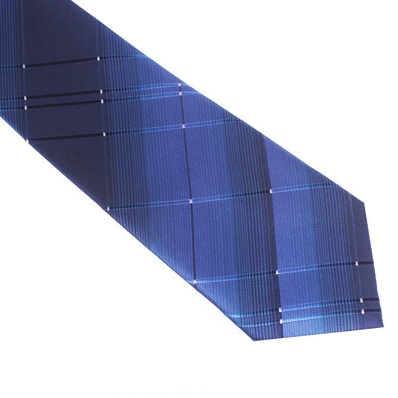 Men's 8cm No-Knot Zipper Tie - Easy-Pull Business Formal Tie