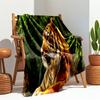 1PC cartoon tiger printed blanket, all season lightweight home office outdoor nap multifunctional blanket A6