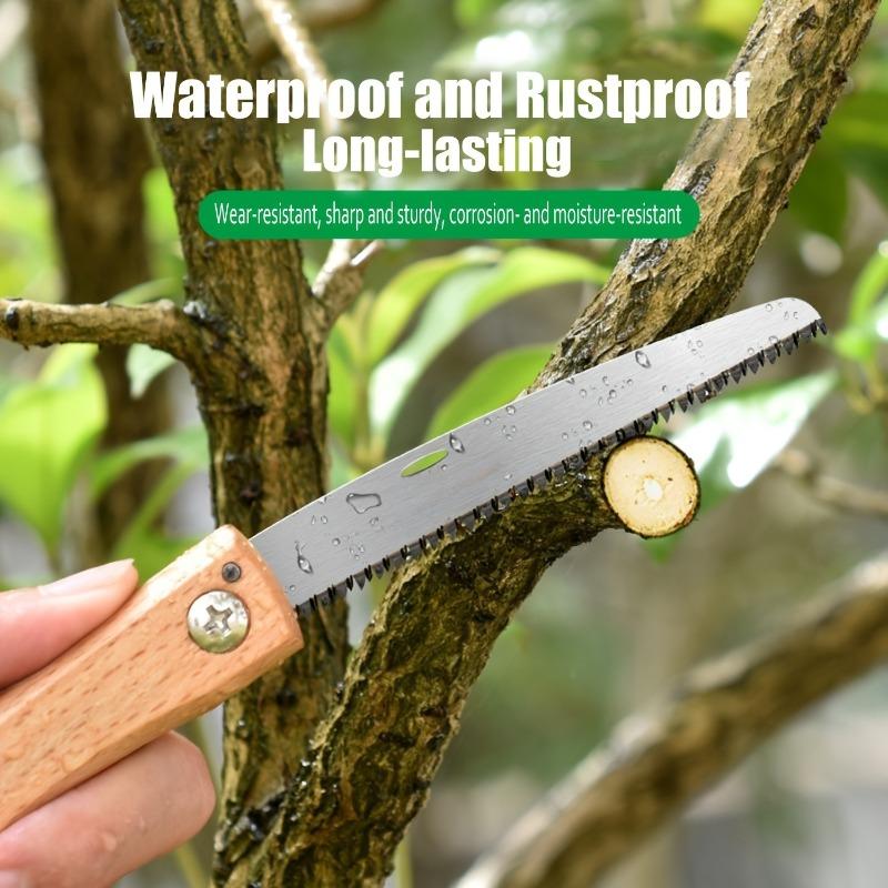 Mini Klapp-Handsäge Rutschfester Holzgriff Zugsäge Klappbar Bündigsäge Trimsäge für Handsäge Holzbearbeitung Kunststoffschneidwerkzeug