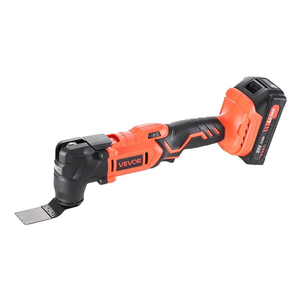 Cordless Oscillating Tool, 20V Oscillating Multi Tool Kit with 6 Variable Speeds 8500 - 17000 OPM, 3.2° Oscillating Angle, 2.0Ah Battery Pack &