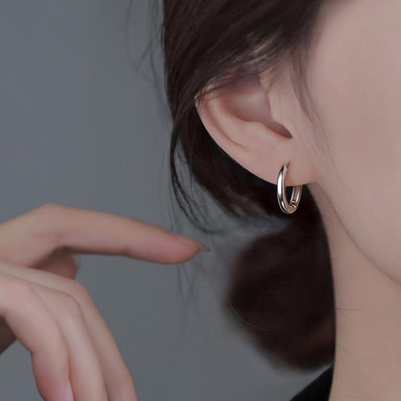 925 Sterling Silver Tragus Ear Cuffs: New 2024 Earrings for Women, Hot-Selling Ear Accessories for Piercing Care.