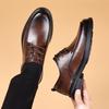 Leather shoes men's 2024 autumn business casual dress inner height CM groom wedding suit shoes trend