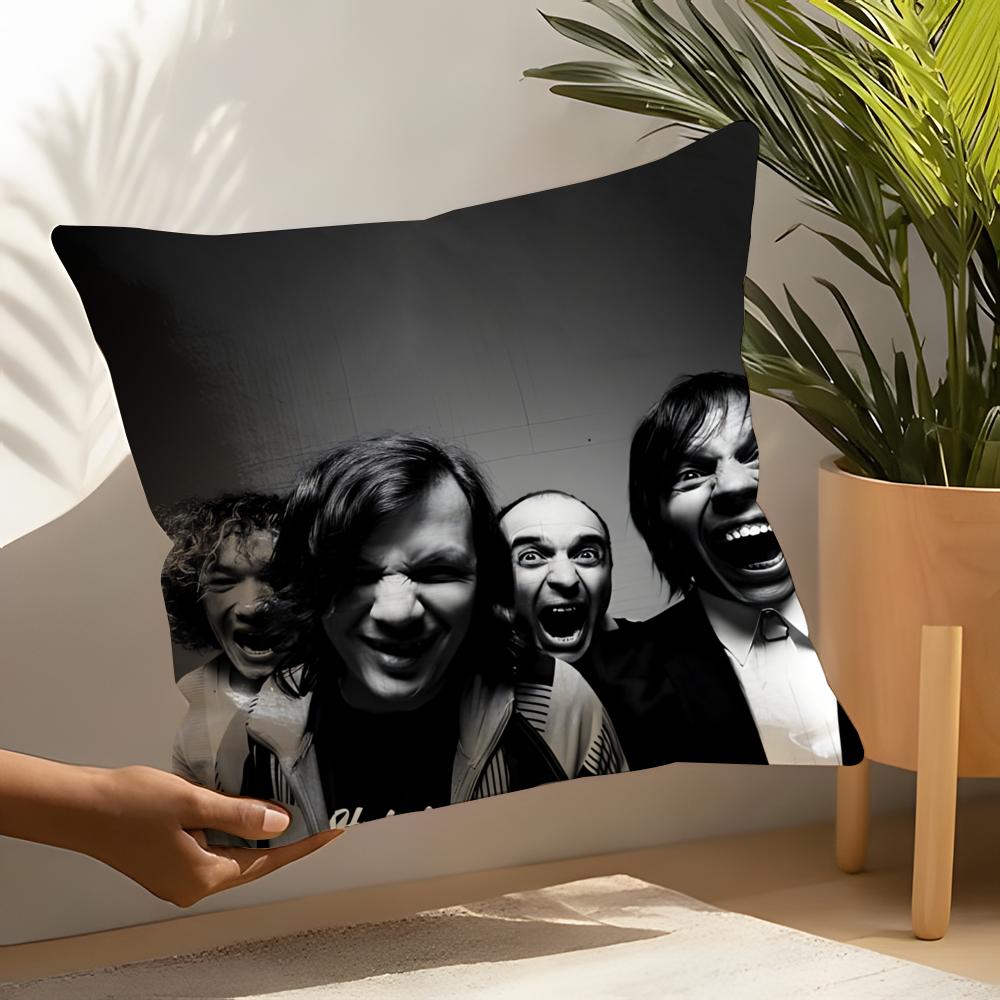 M-Mumiy T-Troll Band Pillow Case Linen Cushion Covers For Decorative Sofa Home Pillows Case Car Chair Pillows Cases