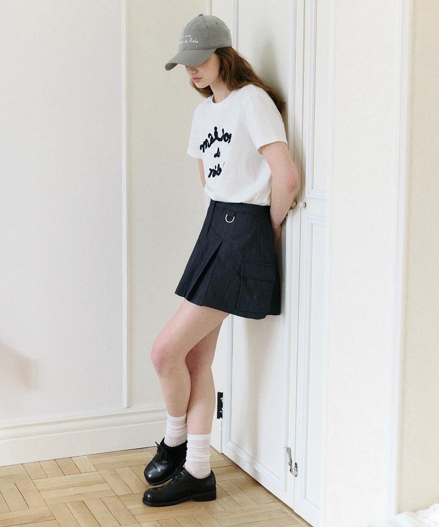 Lora Lora Cargo Mini Skirt Blue