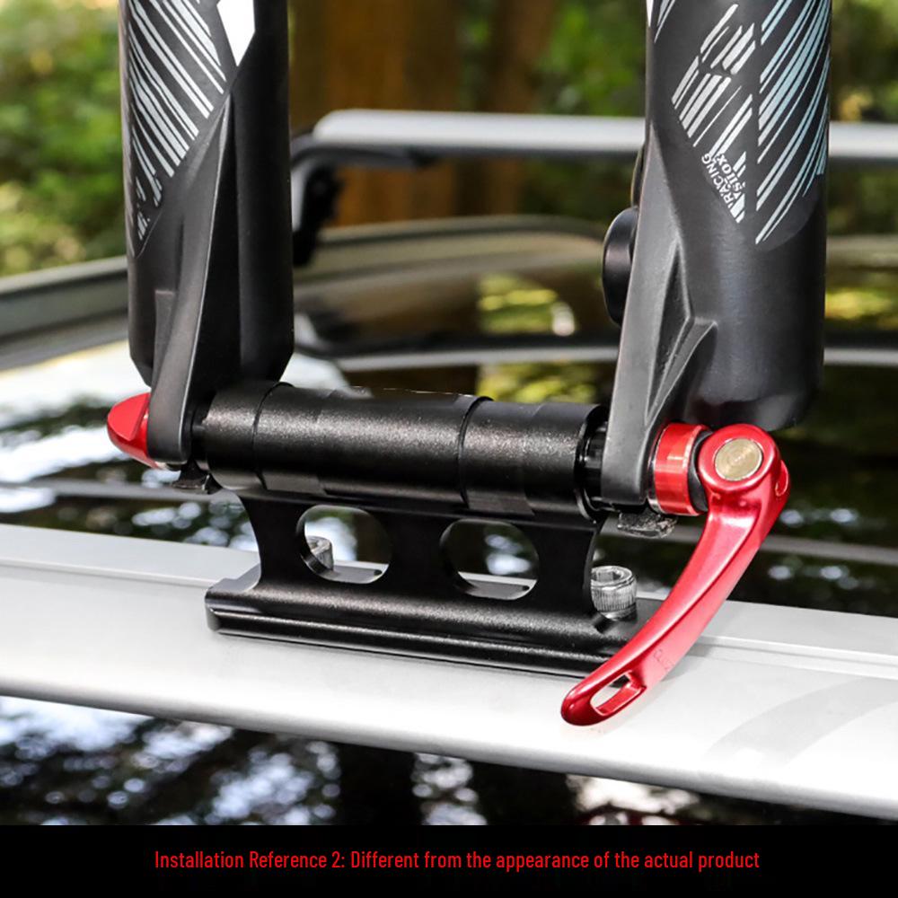 Autodachgepäckträger - Fester Gabel-Schnellspann-Steckachsen-Fahrradträger