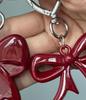Porte-clés à breloques en forme de cœur rouge, pendentif polyvalent pour téléphone, sac à dos, ornement à suspendre, accessoires, cadeaux