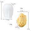 3D Ghost Candle Model Making Epoxy Resin Casting Decorative Clay Crafts Home Decoration Party