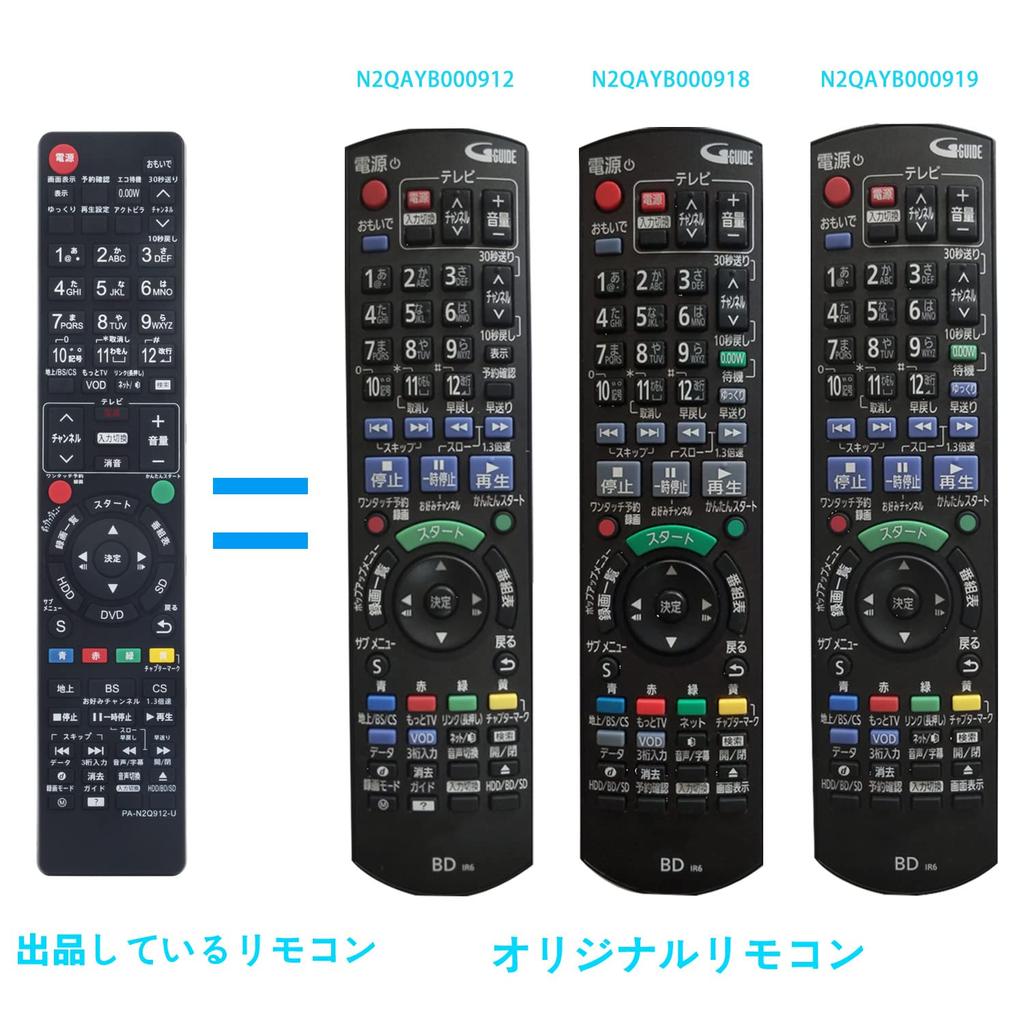 AULCMEET Brand Disc Recorder Remote Control Fit for Panasonic N2QAYB000905 N2QAYB000349 N2QAYB000697 N2QAYB000912 N2QAYB000918 N2QAYB000919