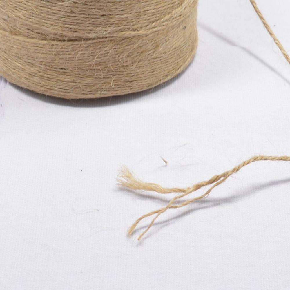 

2mm Thickness Natural Jute Wire for Handmade Crafts DIY Projects Hemp Rope,Length: 100m Type A