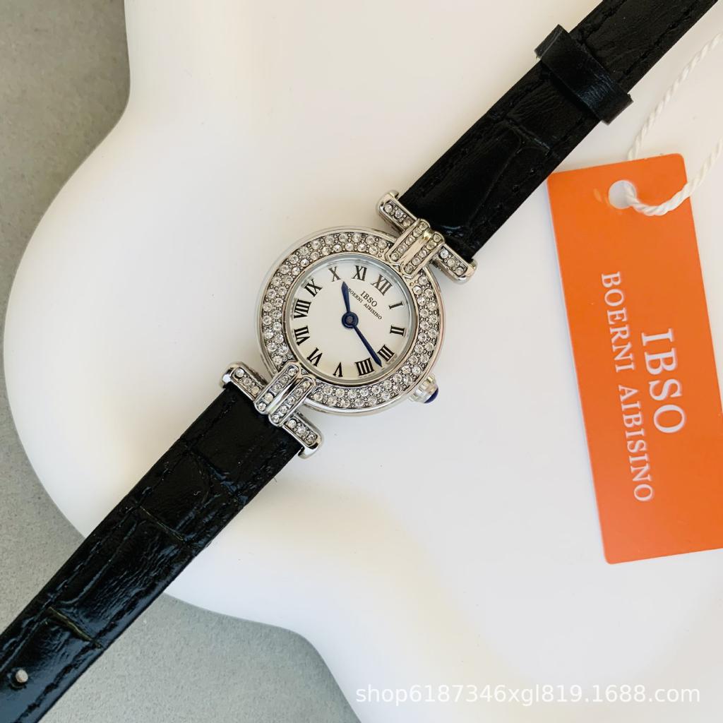 Damen-Armbanduhr Kleines Zifferblatt Damen Römisch Vintage Diamantbesetzt Xiaohongshu