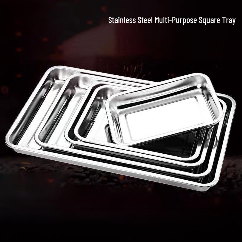 

Rectangular Stainless Steel Kitchen Tray