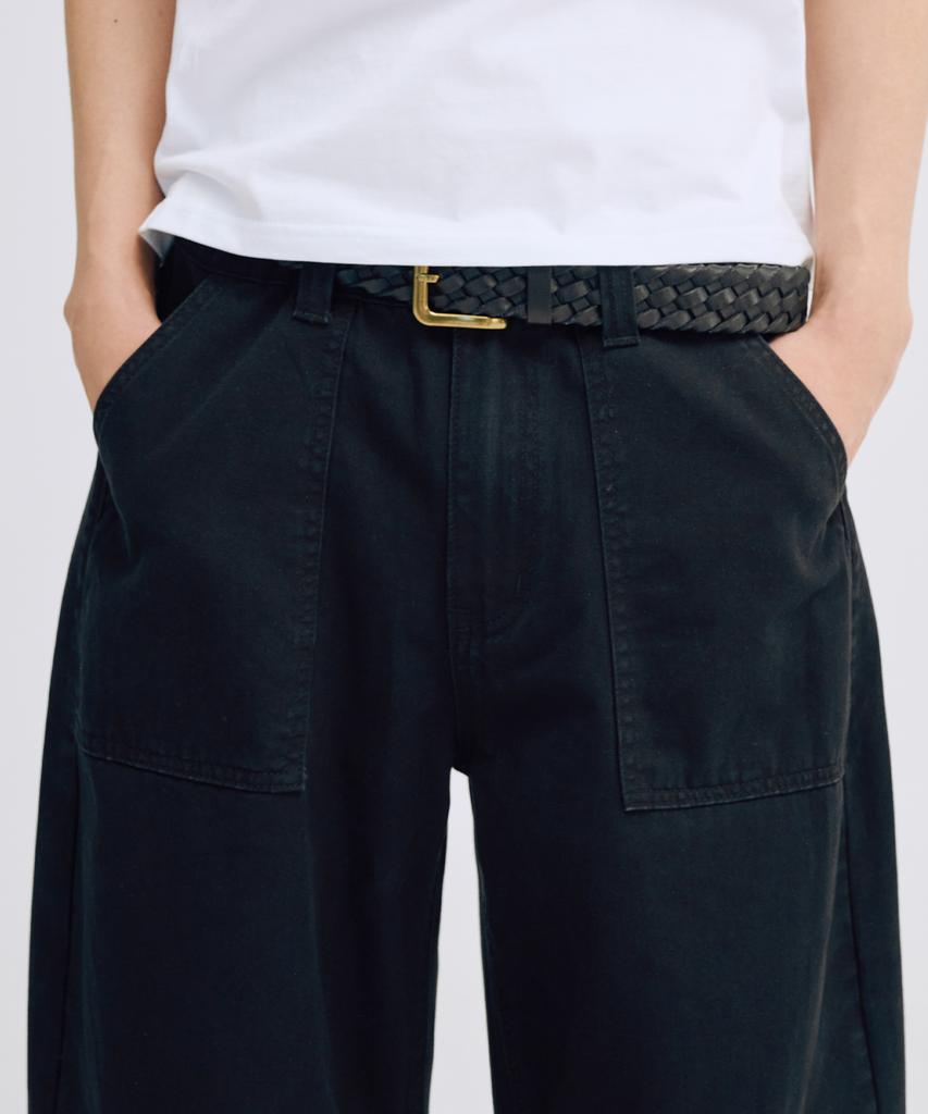 TAKEASY Fatigue Barrel Cotton Pants (Black)