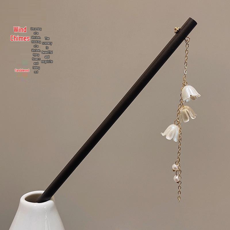 Elegante Hanfu-Blumenhaarnadel: High-End Quasten-Stufen-Schütteln für Hochsteckfrisur