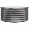 Jardinière - Maison Exclusive - Acier galvanisé - Ø80 x H36 cm - Anthracite