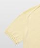 MANNERGRAM 100% Soft Cotton 3-Ply Round Short Sleeve Knit Ivory
